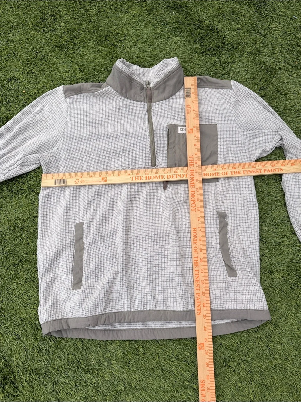 Outdoor ResearchTrail Mix Colorblock Quarter Zip pullover LARGE